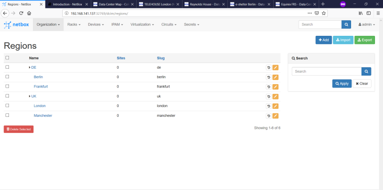 DC. Part 9. Documenting your network infrastructure in NetBox ...