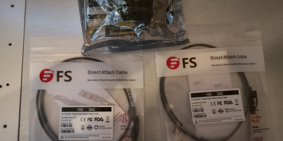 10G DAC cables + 2x10G SFP+ NIC